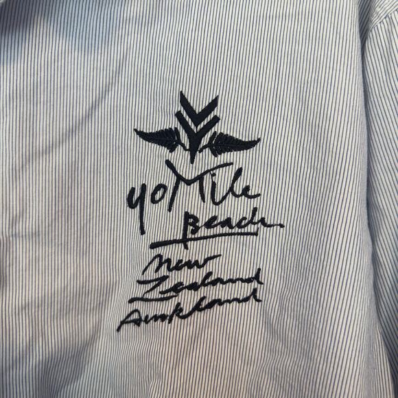 New Zealand Auckland Men’s Long Sleeve Button Down Shirt Embroidered Size XL - Picture 6 of 15